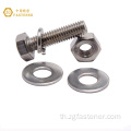 Hardware Fastener 304/316 Hex Bolt Nut และ Washer